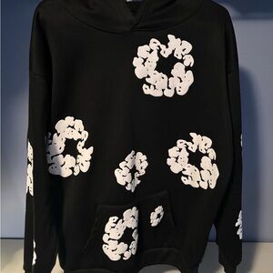 Denim tears Black and White Graphic Men's Sweater